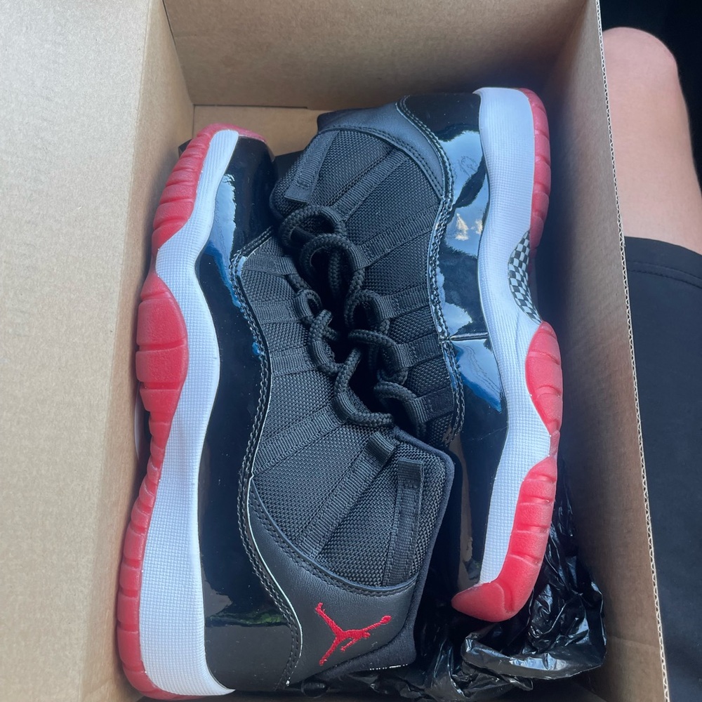 Jordan Black and Red Sneakers